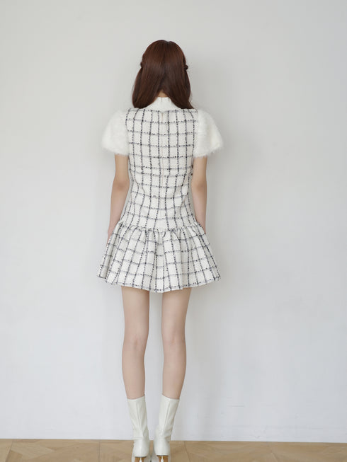 Étoile Check tweed ワンピース